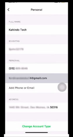 How to change your email on the Cash App  